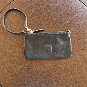 Dooney & Bourke Black Leather Wrist Wallet - New